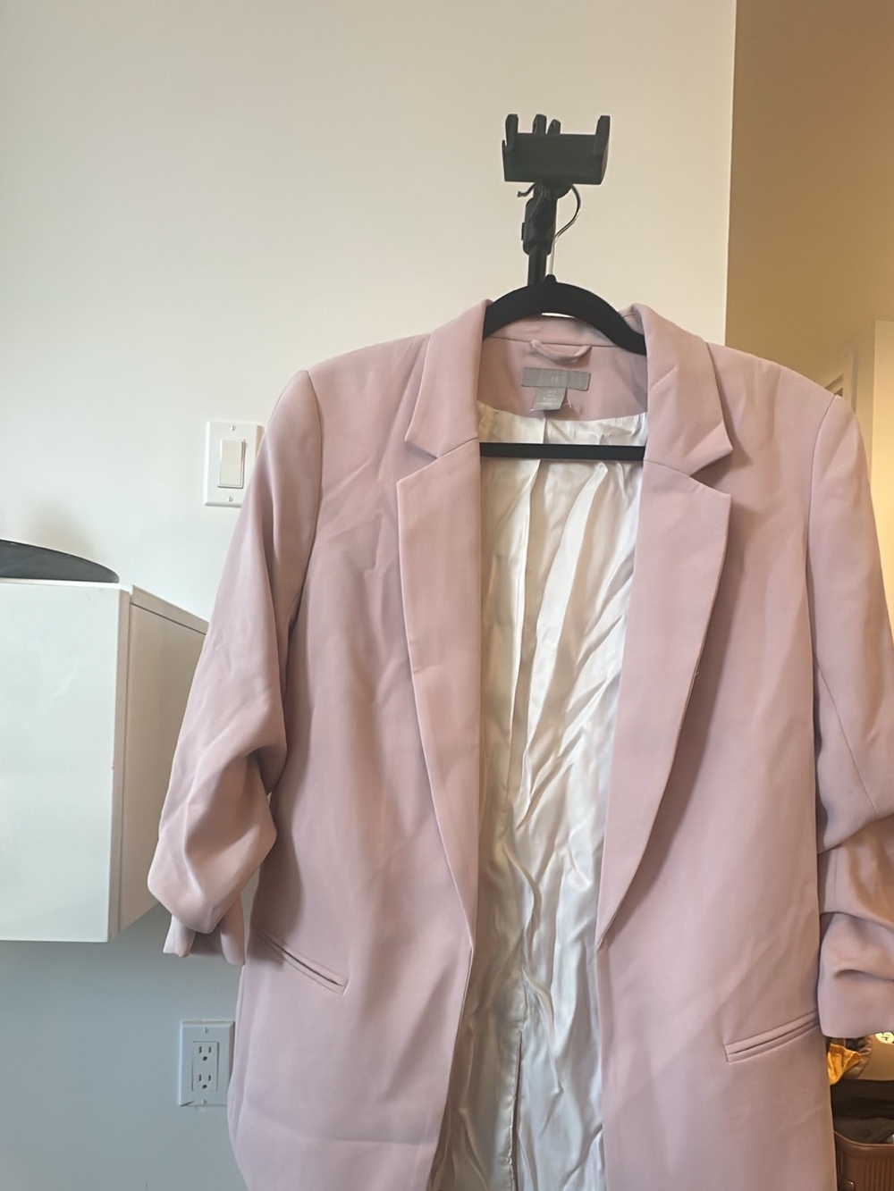 H&M Light Pink Women's Blazer Jacket